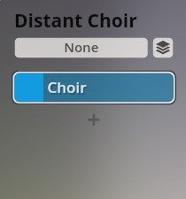 Distant Choir setting with Choir selected in Synchron Smart Orchestra software interface.