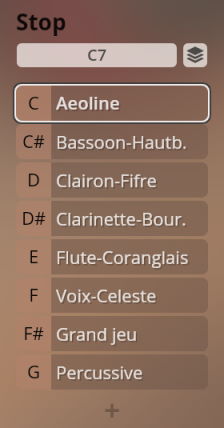 User interface elements showing Studio Special Keyboards sound selection options, including Aeoline, Bassoon-Hautb, and other virtual instrument sounds.