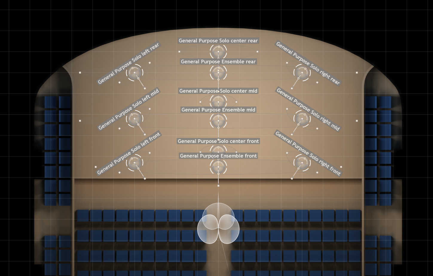 VE Pro Mixer interface showing VSL Equalizer and Vienna MIR inline effects, with violin, viola, cello, and bass tracks routed to a master bus.