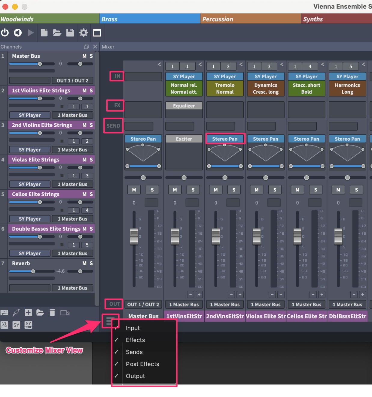Navigation / Der Mixer