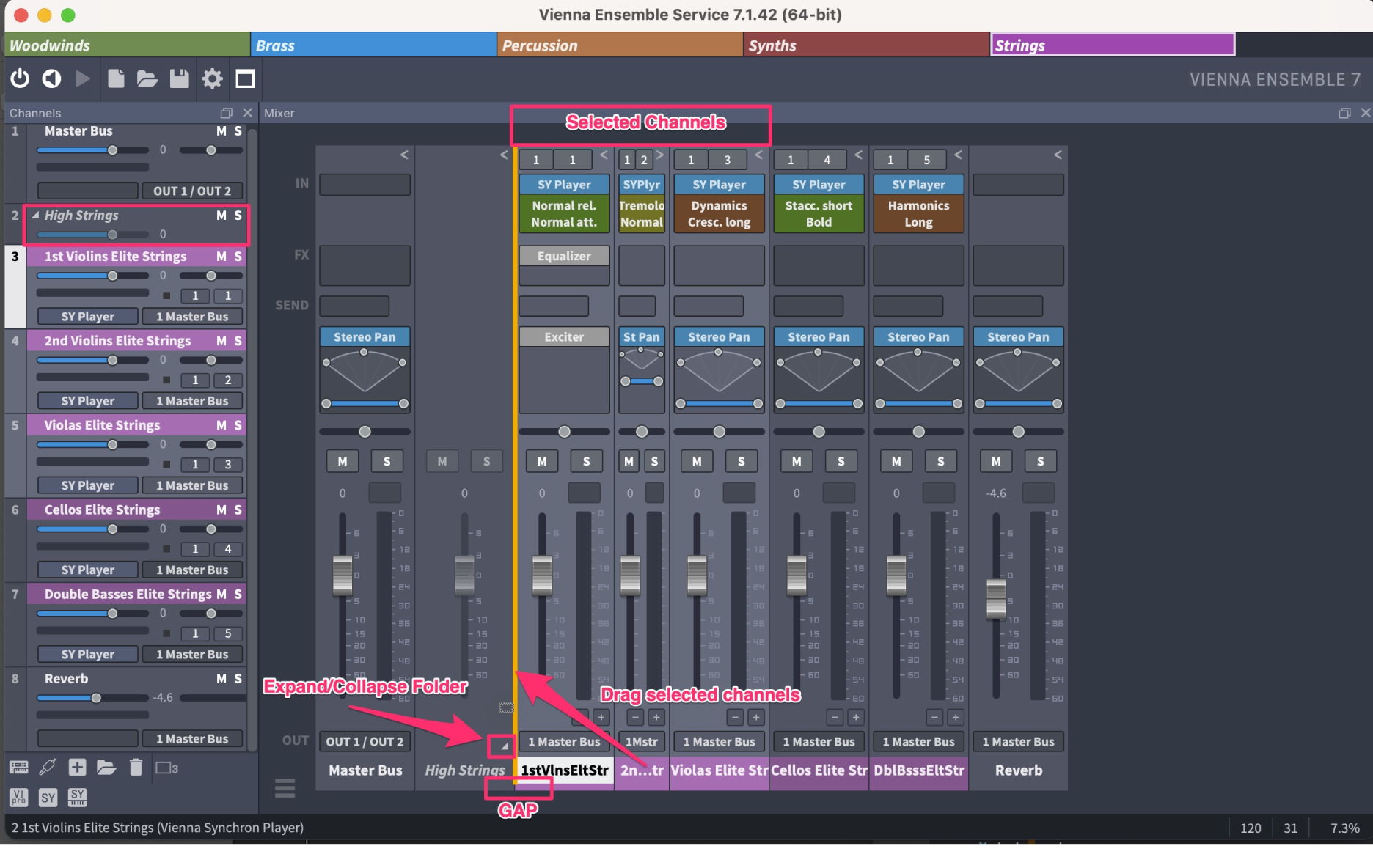 Navigation / Der Mixer