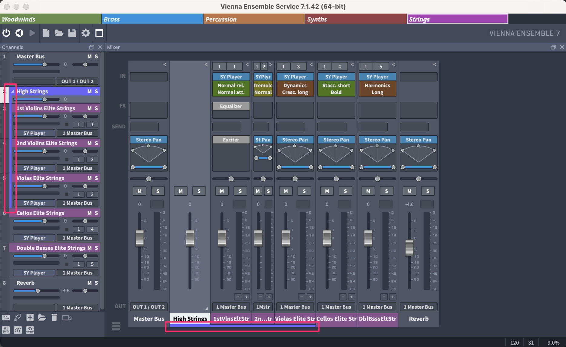 Navigation / Der Mixer