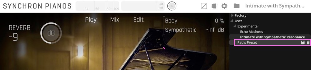 User Presets 2