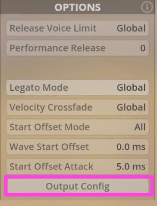 Output Config