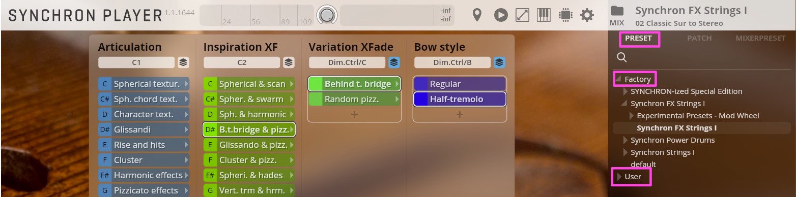Preset Browser