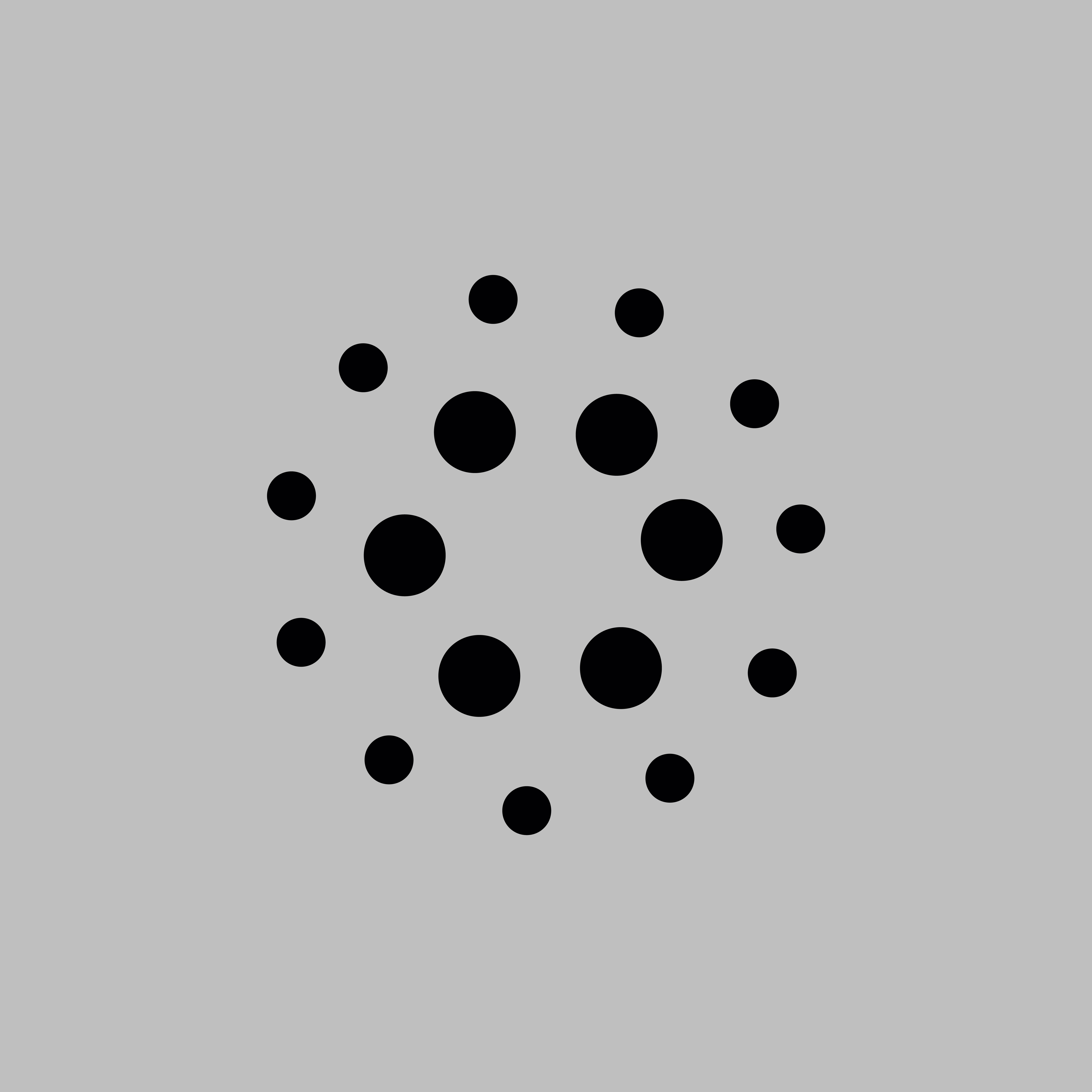 Abstract pattern of black dots on a light gray background, representing design elements for pricing tiers