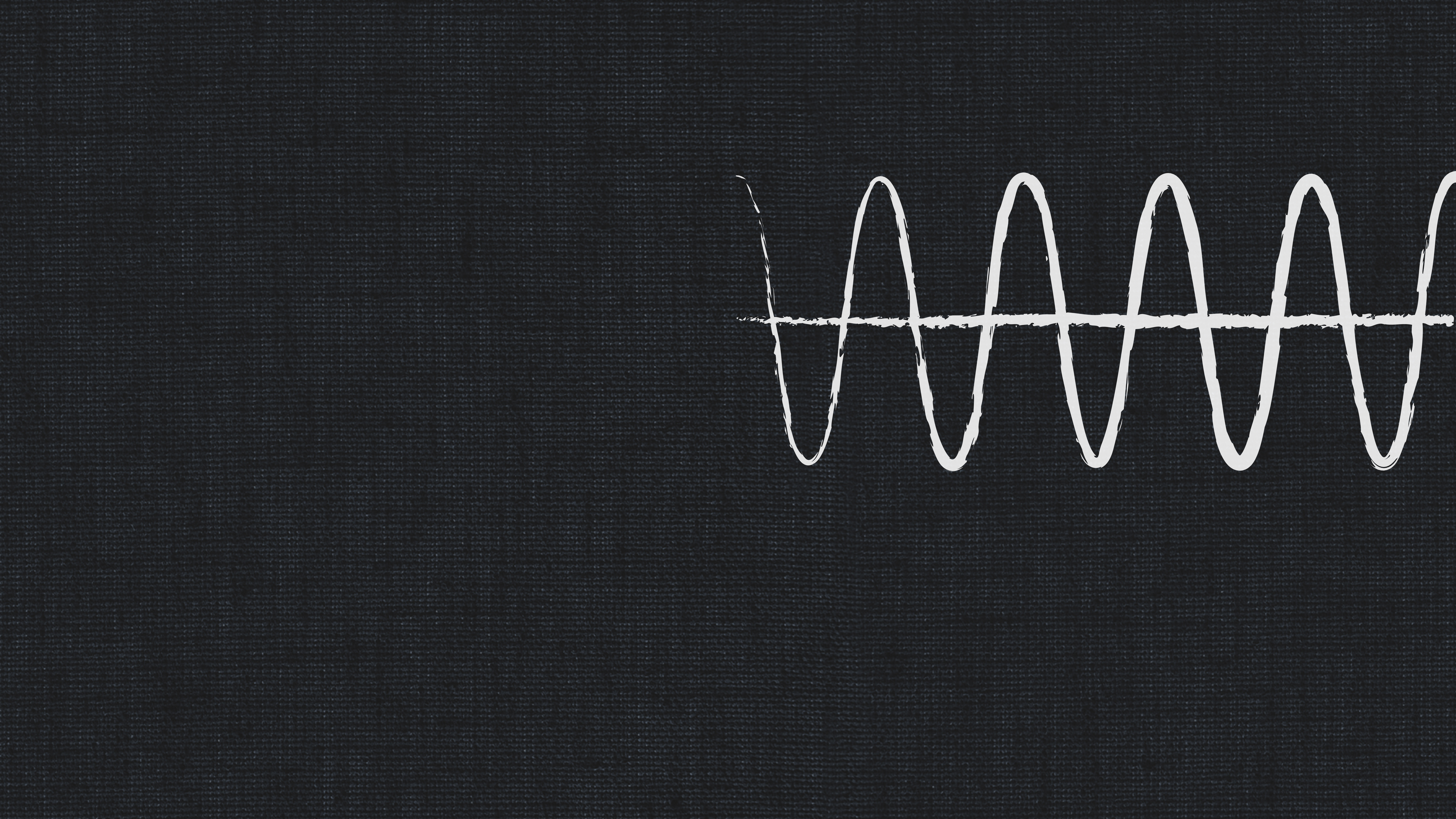 Dark background with a white audio waveform visually representing sound, perfect for dry recording studio soprano choir.