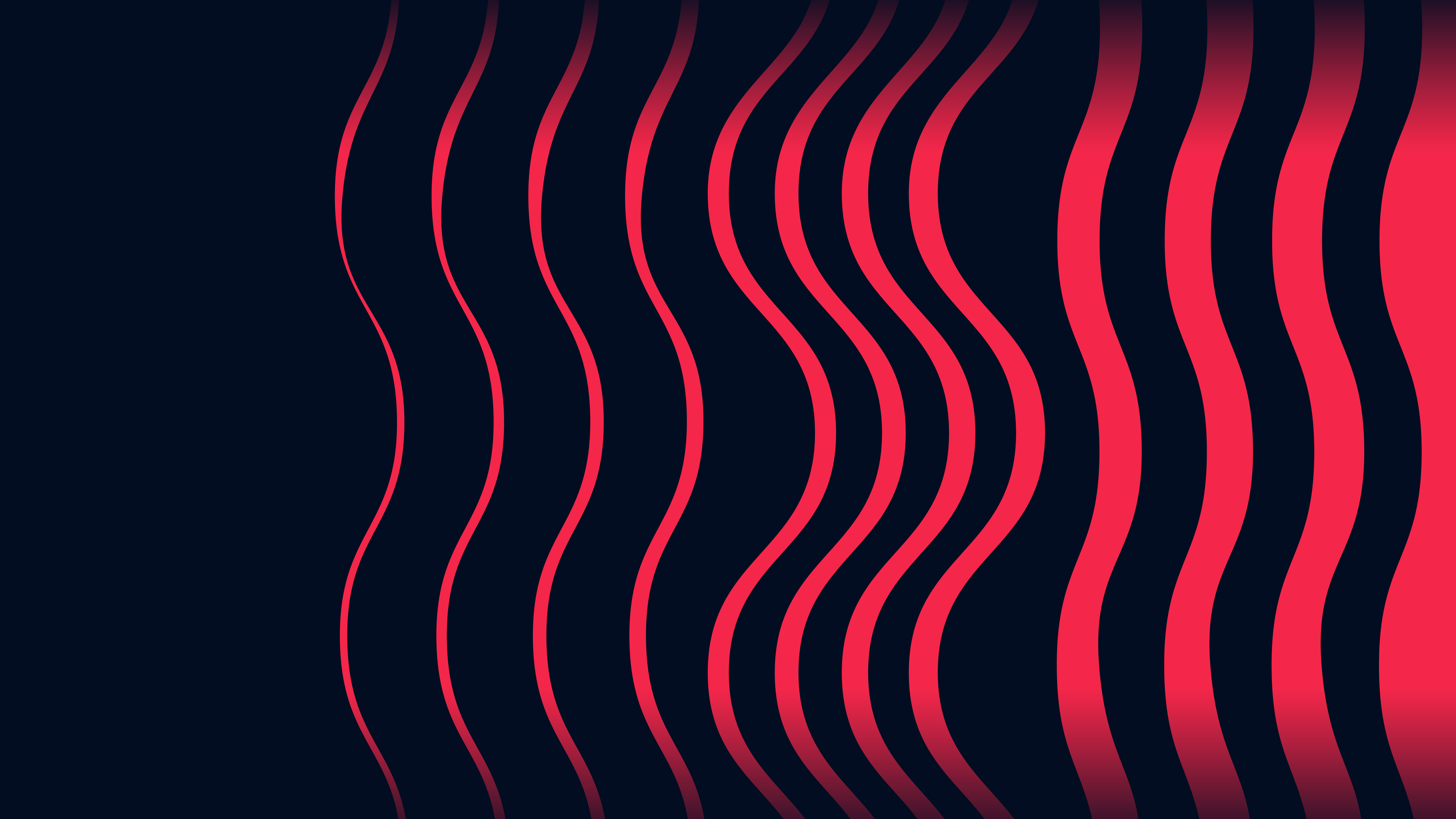 Dark blue background with flowing, vertical wavy red lines on the right, creating a dynamic visual effect for the Synchron Strings Bundle.
